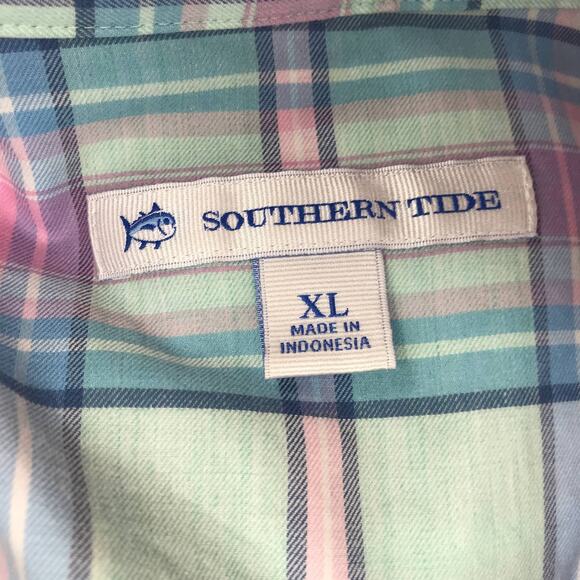 Southern Tide Stony Bay Plaid Hampton Button Down Shirt - Picture 10 of 11